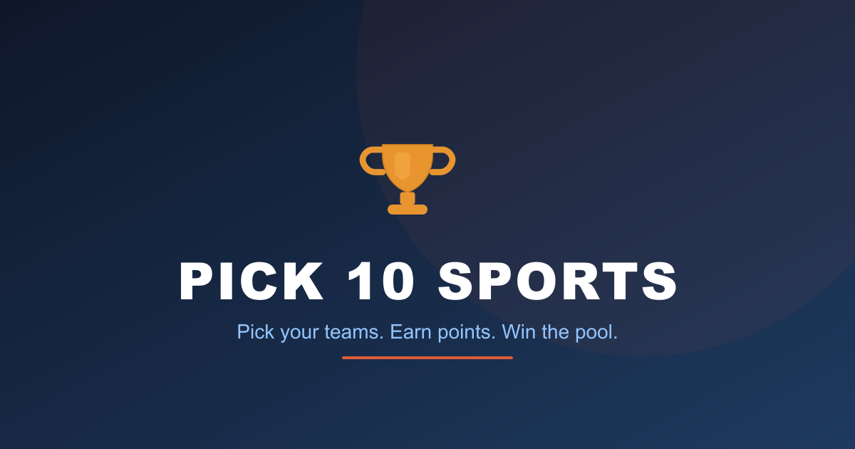 Pick 10 Cod Pick 10 Sports